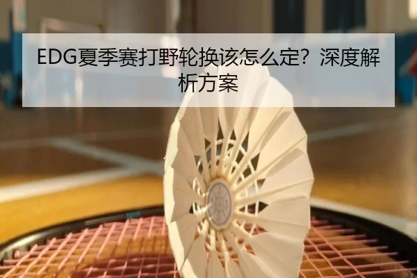 EDG夏季赛打野轮换该怎么定？深度解析方案